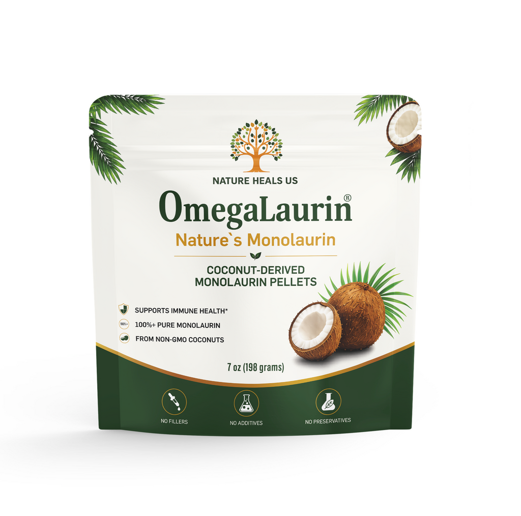 OmegaLaurin® Pure Monolaurin Pellets – 7 oz (198 g) | 3,000 mg Per Serving | Coconut-Derived Monolaurin