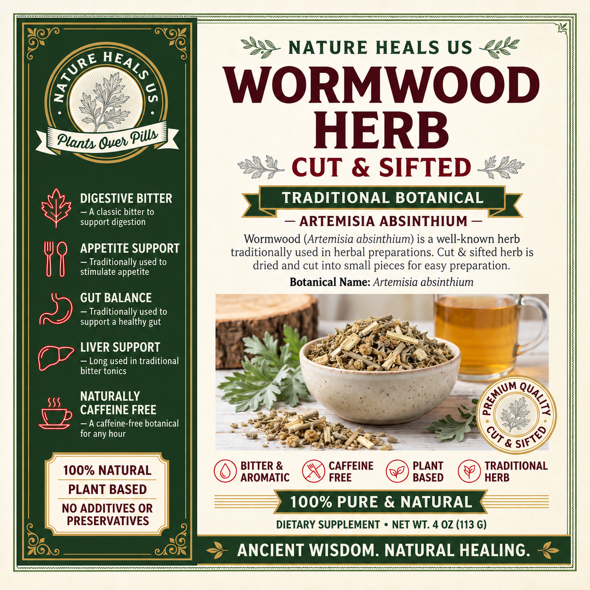 Wormwood cut/ sifted